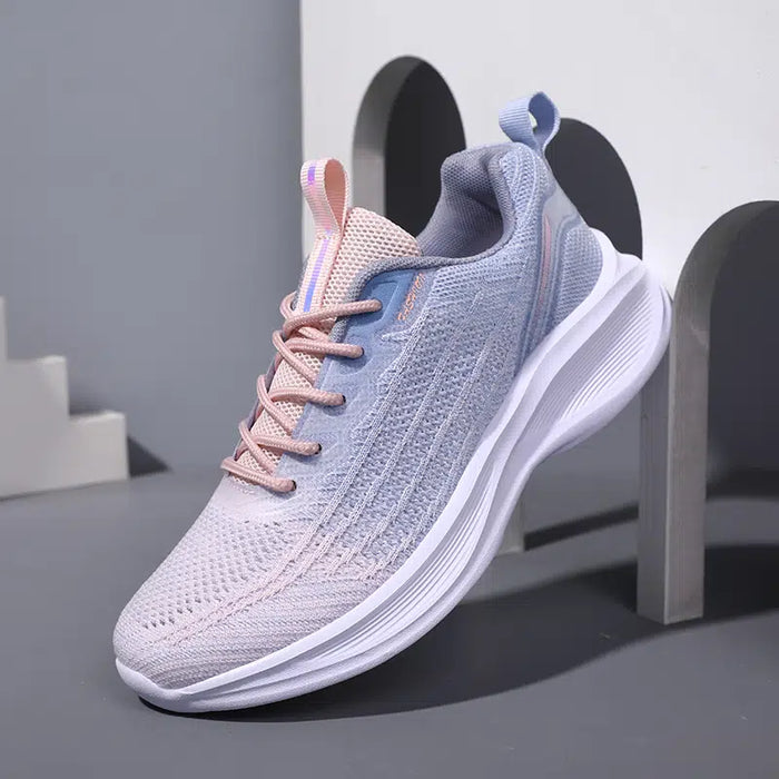 Women Lightweight Breathable Flying Weave Running Shoes